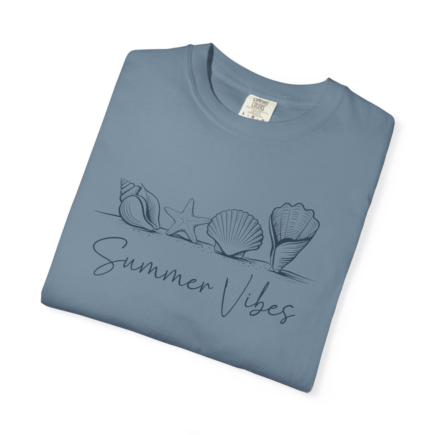 Seashells Summer Vibes T-shirt, Beach Theme Tee, Ocean Lover Gift, Unisex Graphic Shirt, Coastal Apparel