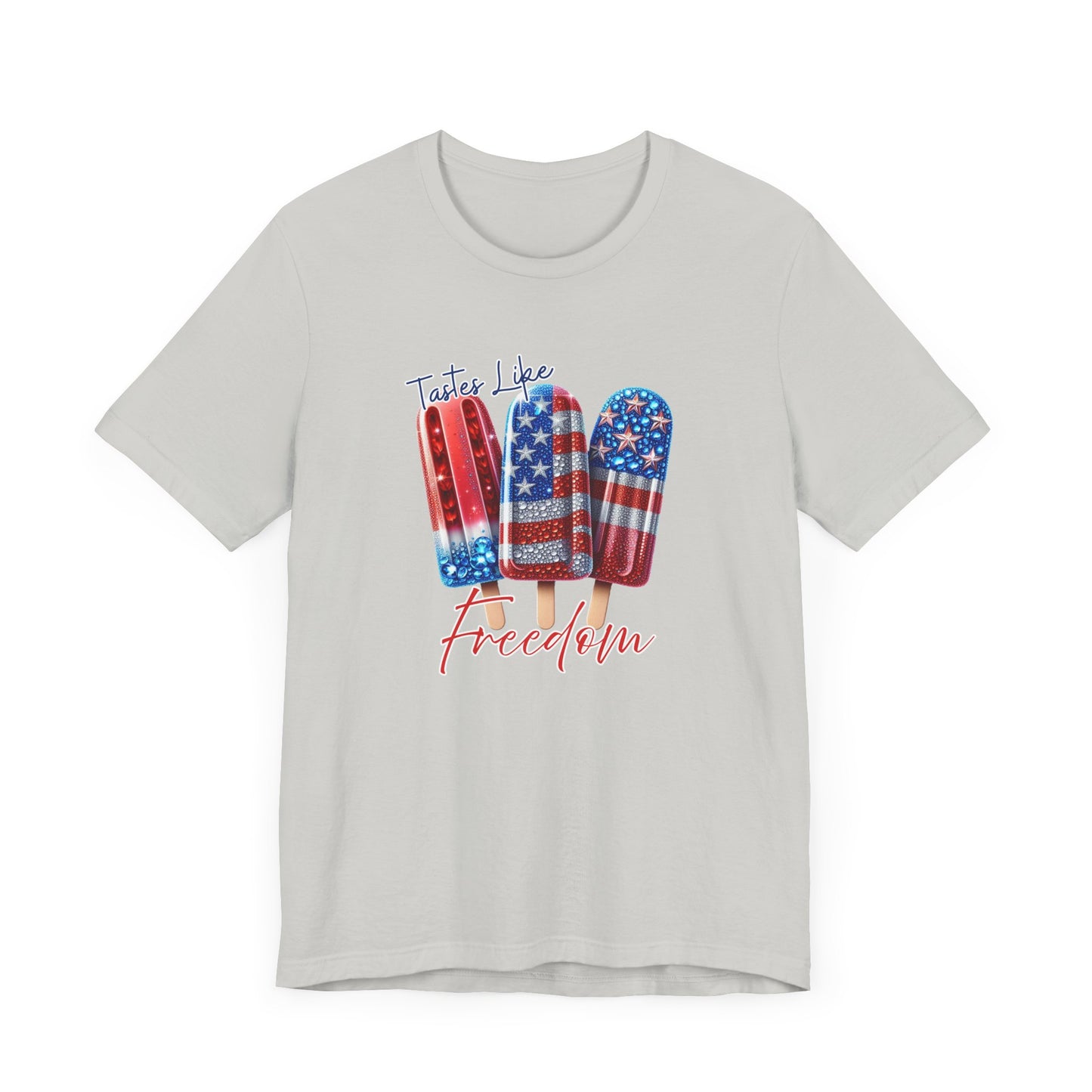 Patriotic Ice Cream Tee - 'Tastes Like Freedom' Unisex Jersey Short Sleeve T-Shirt, July 4th, Summer Vibes, Casual Wear, Gift Ideas