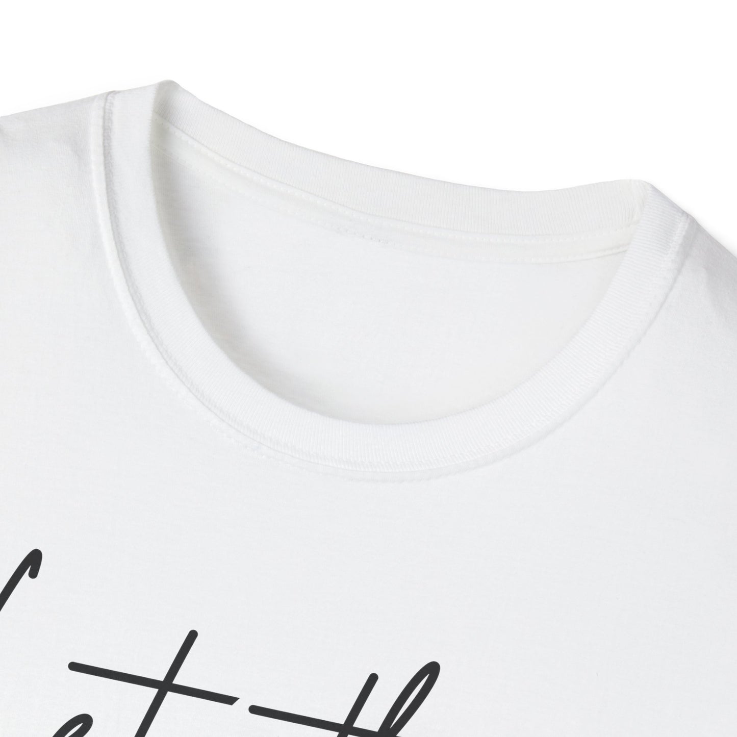 Let Them Minimalist Cursive T-Shirt Handwritten Script Motivational Tee Empowering Quote Graphic Shirt Unisex Soft Aesthetic Top