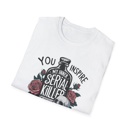 Dark Humor Unisex T-Shirt, Gift for Friends, Horror Lover Tee, Casual Wear, Unique Graphic Tee, Birthday Gift Idea