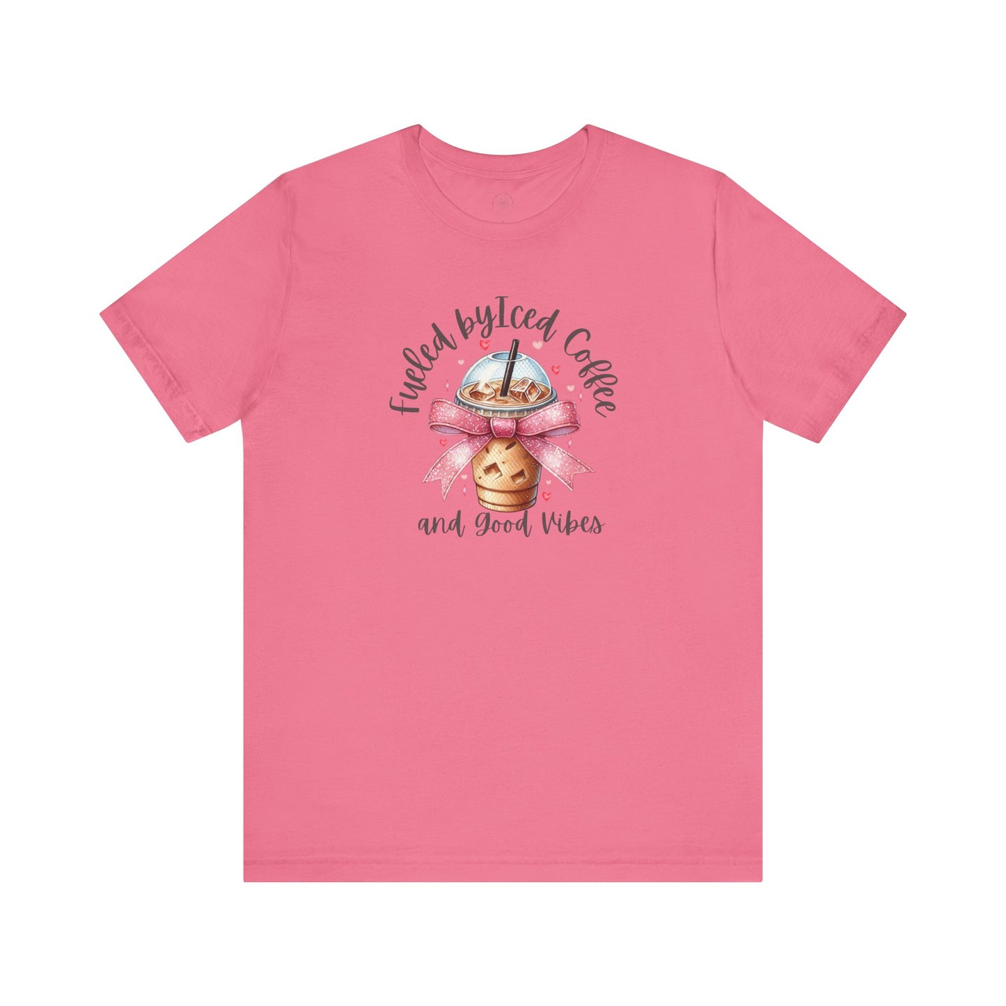 Iced Coffee Unisex Tee - Funny Coffee Lover Shirt, Gift for Baristas, Perfect for Cafes, Summer Outfit, Great for Birthdays