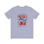Cherry God Bless America Unisex Tee, Patriotic Cherries Shirt, USA Independence Day Top, Red White Blue Tee, American Theme T-Shirt