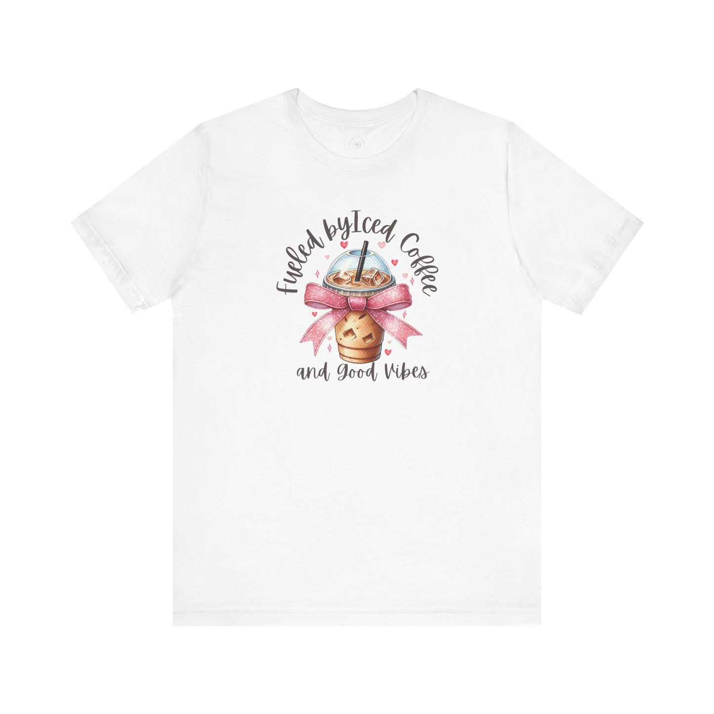 Iced Coffee Unisex Tee - Funny Coffee Lover Shirt, Gift for Baristas, Perfect for Cafes, Summer Outfit, Great for Birthdays