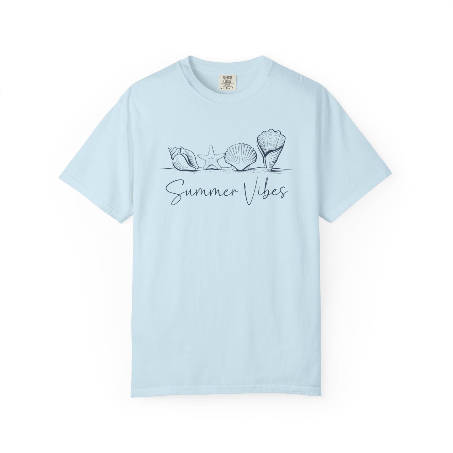 Seashells Summer Vibes T-shirt, Beach Theme Tee, Ocean Lover Gift, Unisex Graphic Shirt, Coastal Apparel
