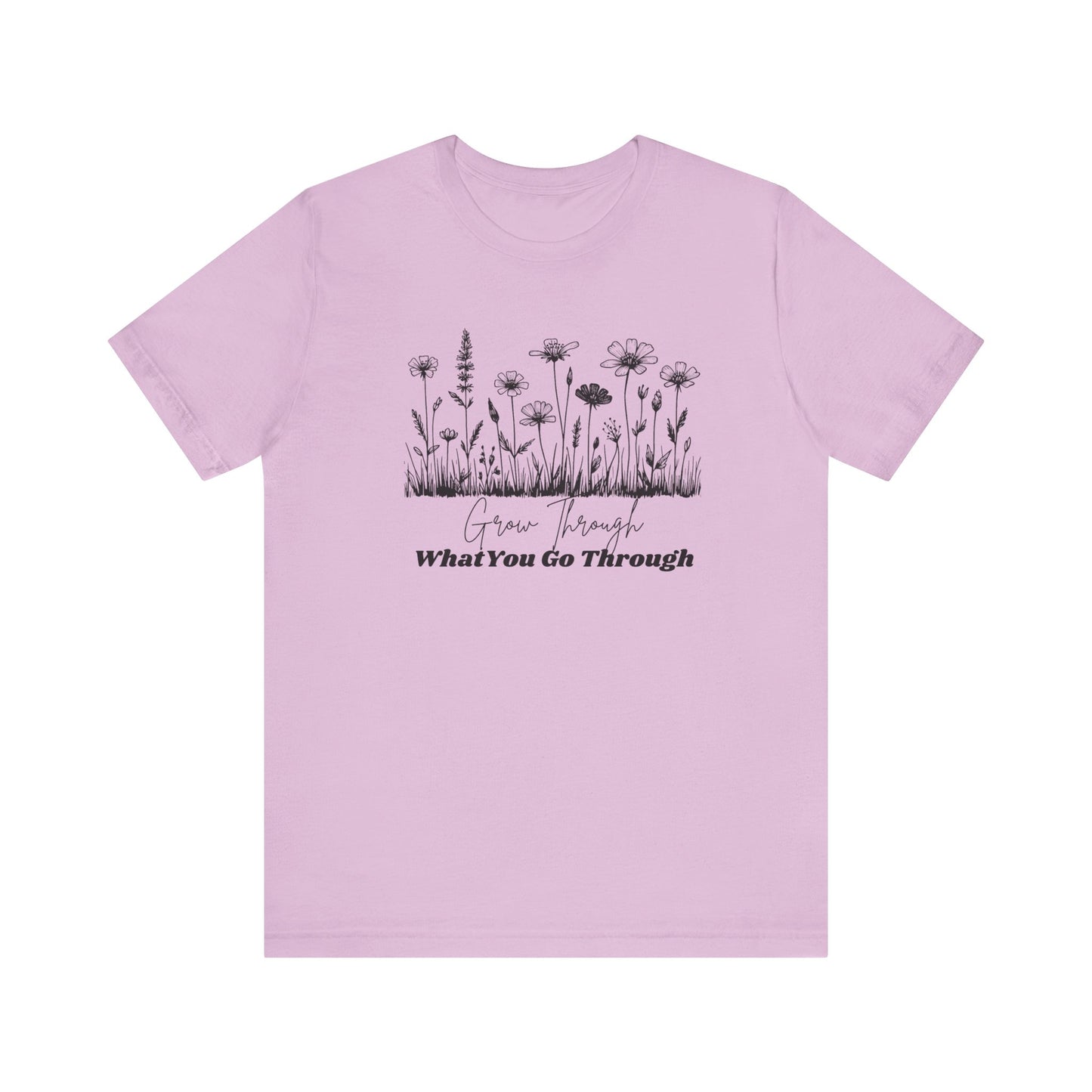 Inspirational Wildflower Tee, Motivational T-Shirt, Comfort Tee, Nature Lover Gift, Self-Care Apparel, Botanical Graphic Tee