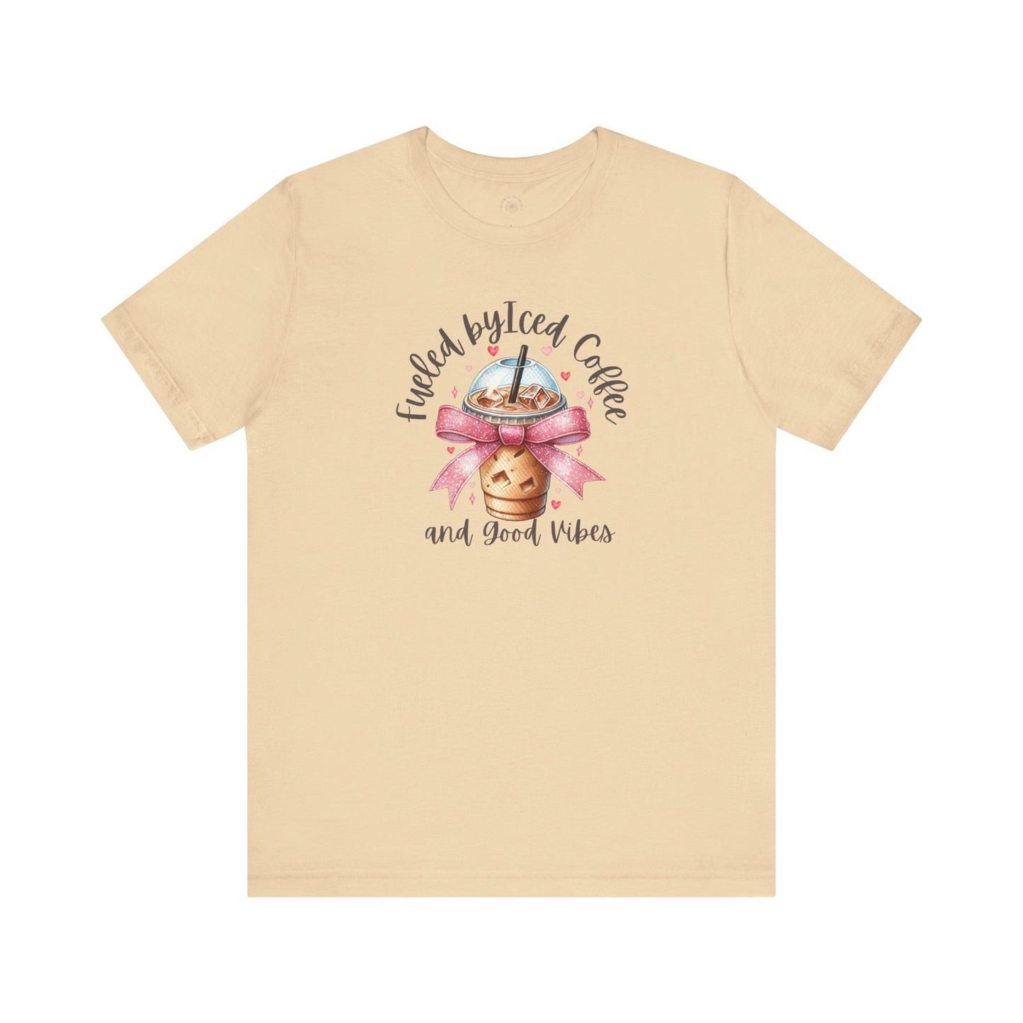 Iced Coffee Unisex Tee - Funny Coffee Lover Shirt, Gift for Baristas, Perfect for Cafes, Summer Outfit, Great for Birthdays