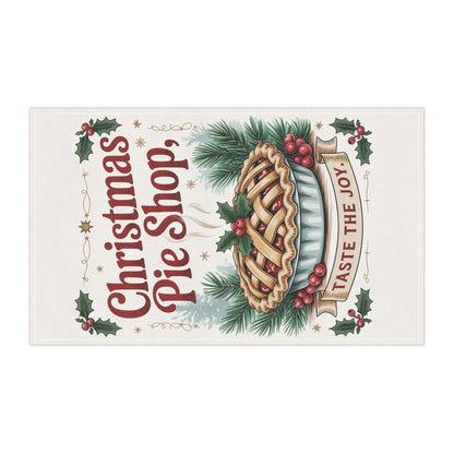 Christmas Pie Shop Tea Towel | Taste the Joy, Holiday Kitchen Decor