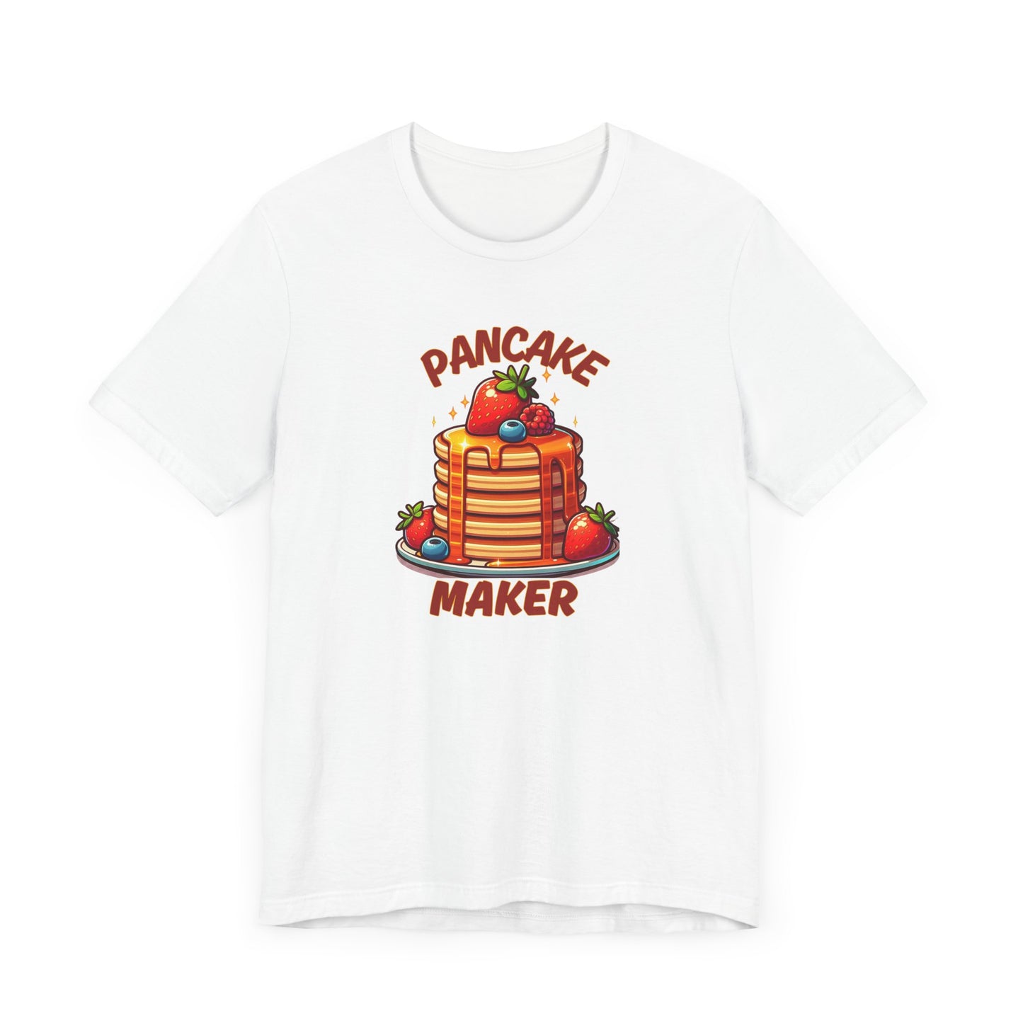Pancake Maker Father Tee, Short Stack Child Shirt, Fun Fathers Day Gift, Unisex Tshirt, Family Matching Outfits