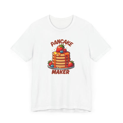 Pancake Maker Father Tee, Short Stack Child Shirt, Fun Fathers Day Gift, Unisex Tshirt, Family Matching Outfits