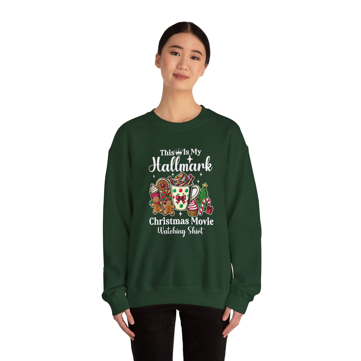 This Is My Hallmark Christmas Movie Watching Shirt Sweatshirt | Holiday Hot Cocoa Gingerbread