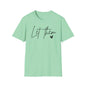 Let Them Minimalist Cursive T-Shirt  Handwritten Script Motivational Tee  Empowering Quote Graphic Shirt  Unisex Soft Aesthetic Top