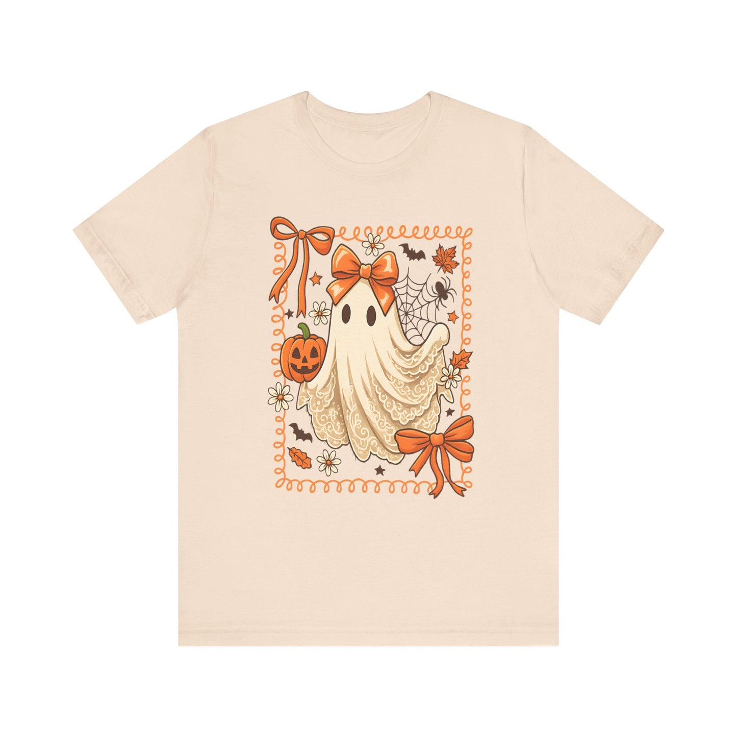 Cute Whimsical Ghost T-Shirt  Kawaii Pastel Ghost Graphic Tee for Women, Spooky Cute Shirt, Ghost Lover Gift, Everyday Aesthetic Top