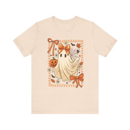 Cute Whimsical Ghost T-Shirt  Kawaii Pastel Ghost Graphic Tee for Women, Spooky Cute Shirt, Ghost Lover Gift, Everyday Aesthetic Top