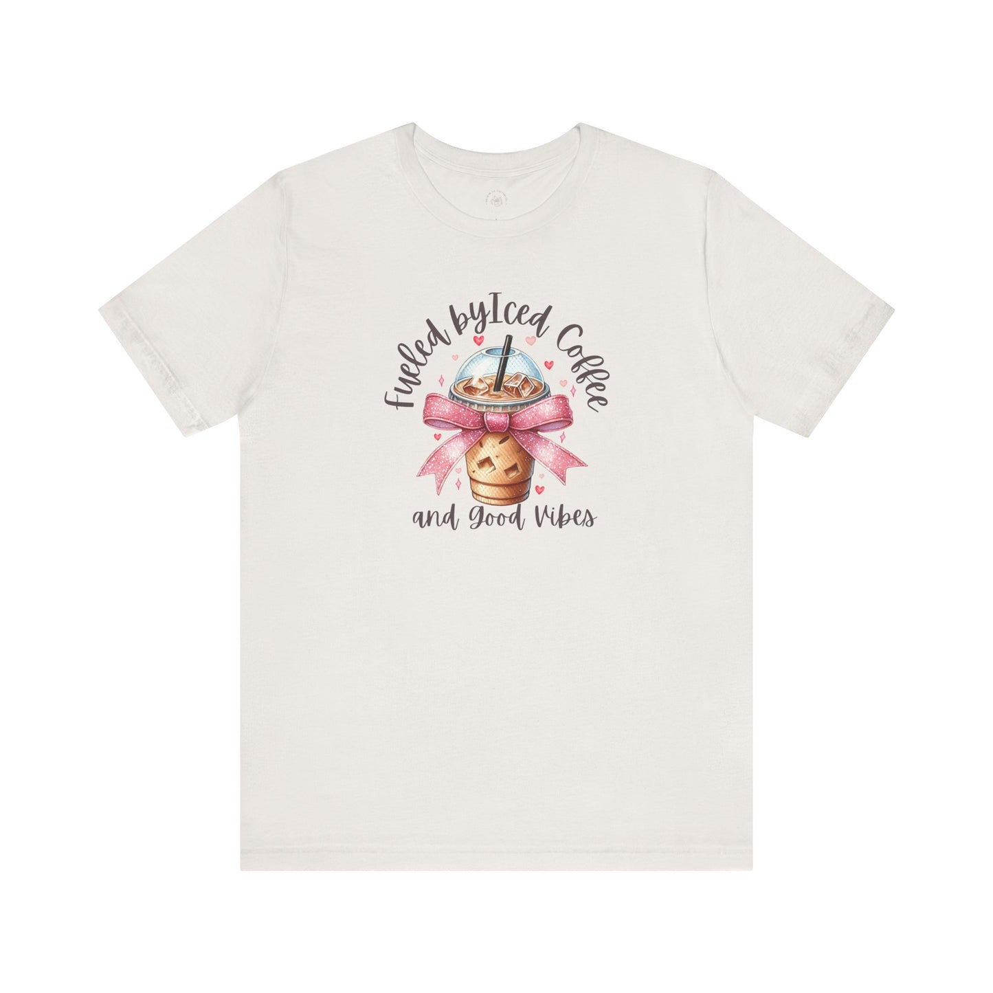 Iced Coffee Unisex Tee - Funny Coffee Lover Shirt, Gift for Baristas, Perfect for Cafes, Summer Outfit, Great for Birthdays