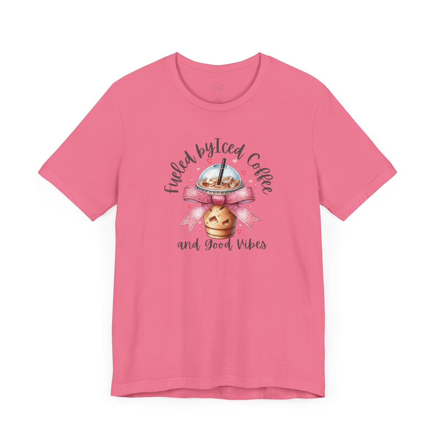 Iced Coffee Unisex Tee - Funny Coffee Lover Shirt, Gift for Baristas, Perfect for Cafes, Summer Outfit, Great for Birthdays