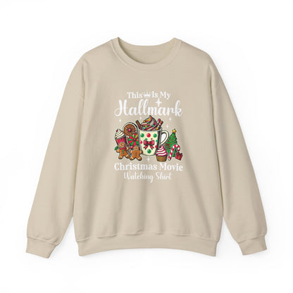 This Is My Hallmark Christmas Movie Watching Shirt Sweatshirt | Holiday Hot Cocoa Gingerbread
