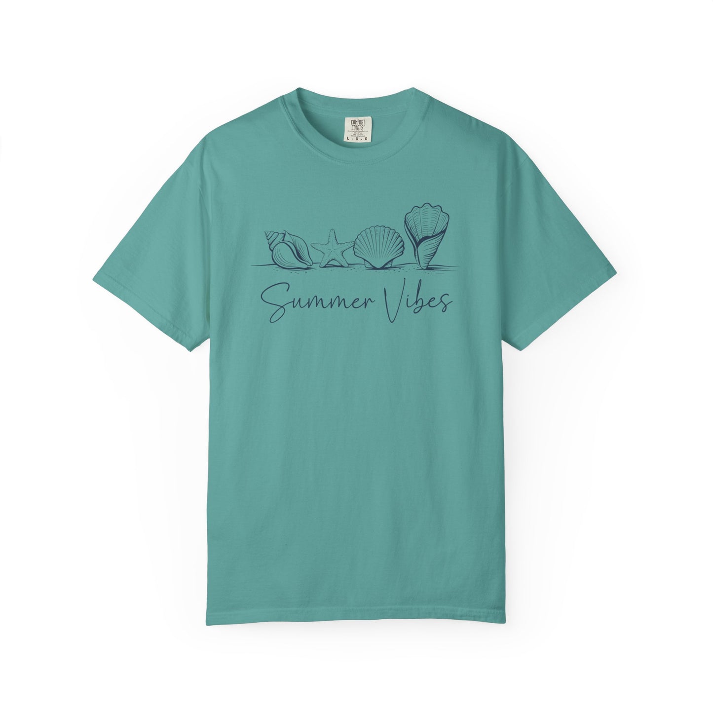 Seashells Summer Vibes T-shirt, Beach Theme Tee, Ocean Lover Gift, Unisex Graphic Shirt, Coastal Apparel