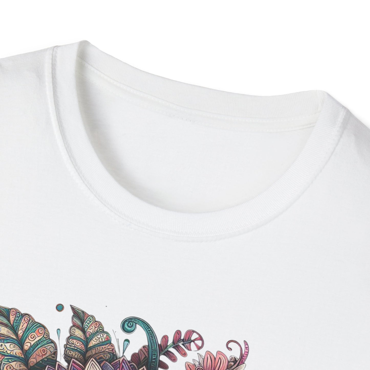 Floral Design Unisex T-Shirt | Boho Chic Tee, Everyday Casual Wear, Gift for Her, Nature Lover's Apparel, Summer Style