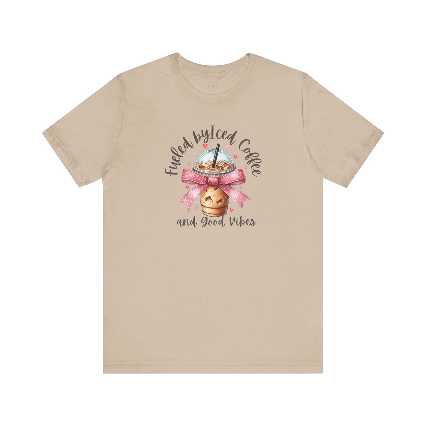 Iced Coffee Unisex Tee - Funny Coffee Lover Shirt, Gift for Baristas, Perfect for Cafes, Summer Outfit, Great for Birthdays