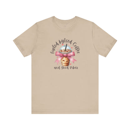 Iced Coffee Unisex Tee - Funny Coffee Lover Shirt, Gift for Baristas, Perfect for Cafes, Summer Outfit, Great for Birthdays