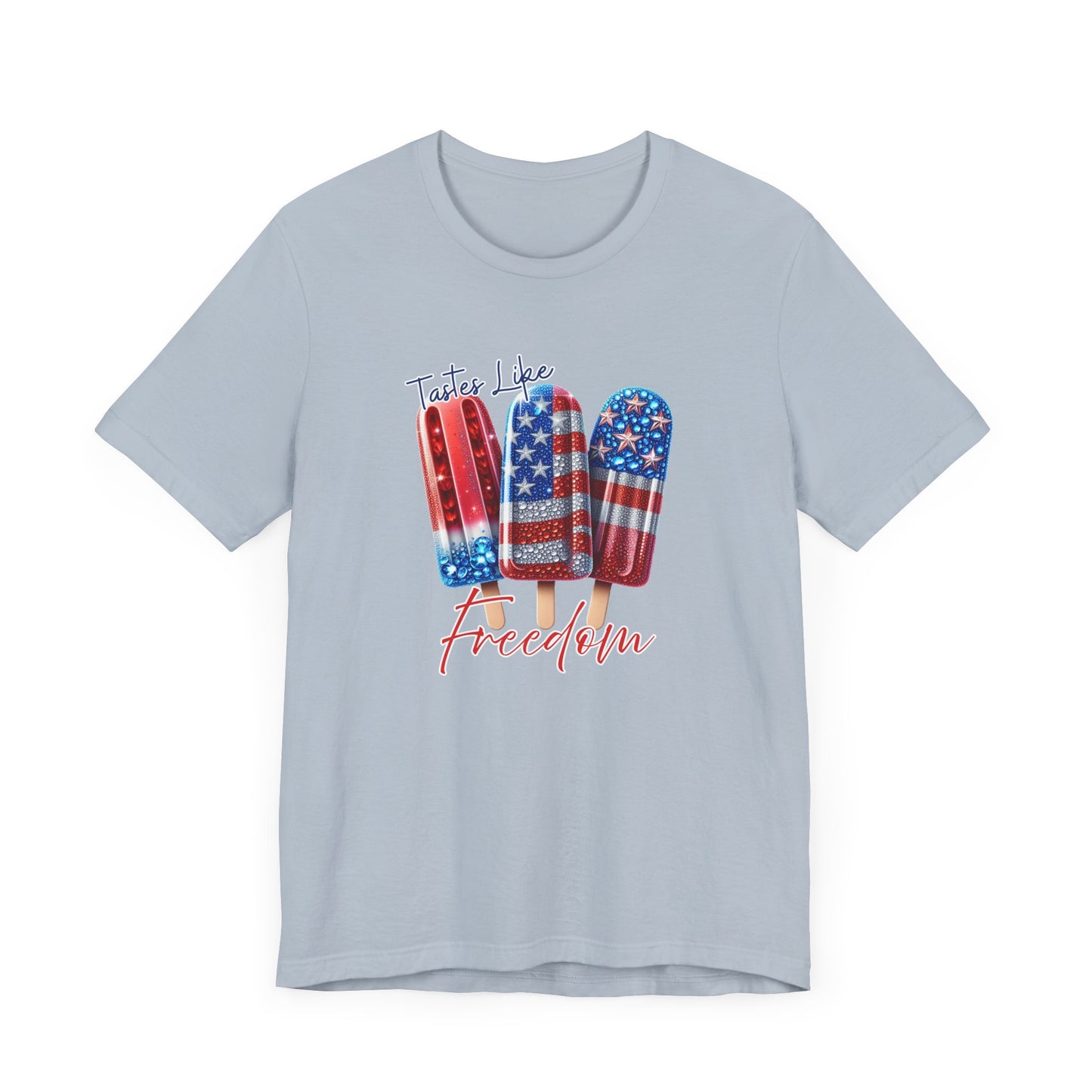 Patriotic Ice Cream Tee - 'Tastes Like Freedom' Unisex Jersey Short Sleeve T-Shirt, July 4th, Summer Vibes, Casual Wear, Gift Ideas
