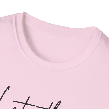 Let Them Minimalist Cursive T-Shirt  Handwritten Script Motivational Tee  Empowering Quote Graphic Shirt  Unisex Soft Aesthetic Top