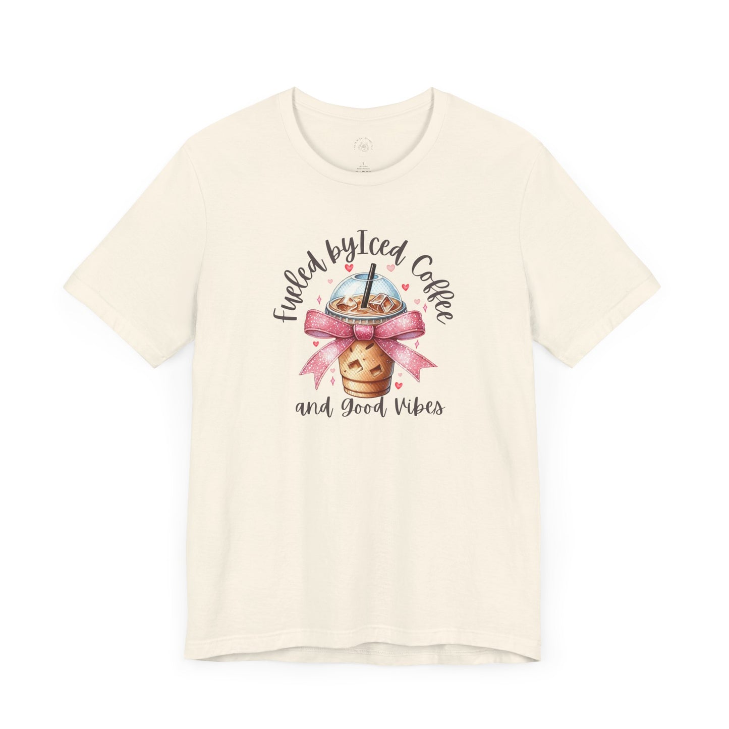 Iced Coffee Unisex Tee - Funny Coffee Lover Shirt, Gift for Baristas, Perfect for Cafes, Summer Outfit, Great for Birthdays
