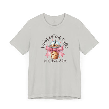 Iced Coffee Unisex Tee - Funny Coffee Lover Shirt, Gift for Baristas, Perfect for Cafes, Summer Outfit, Great for Birthdays