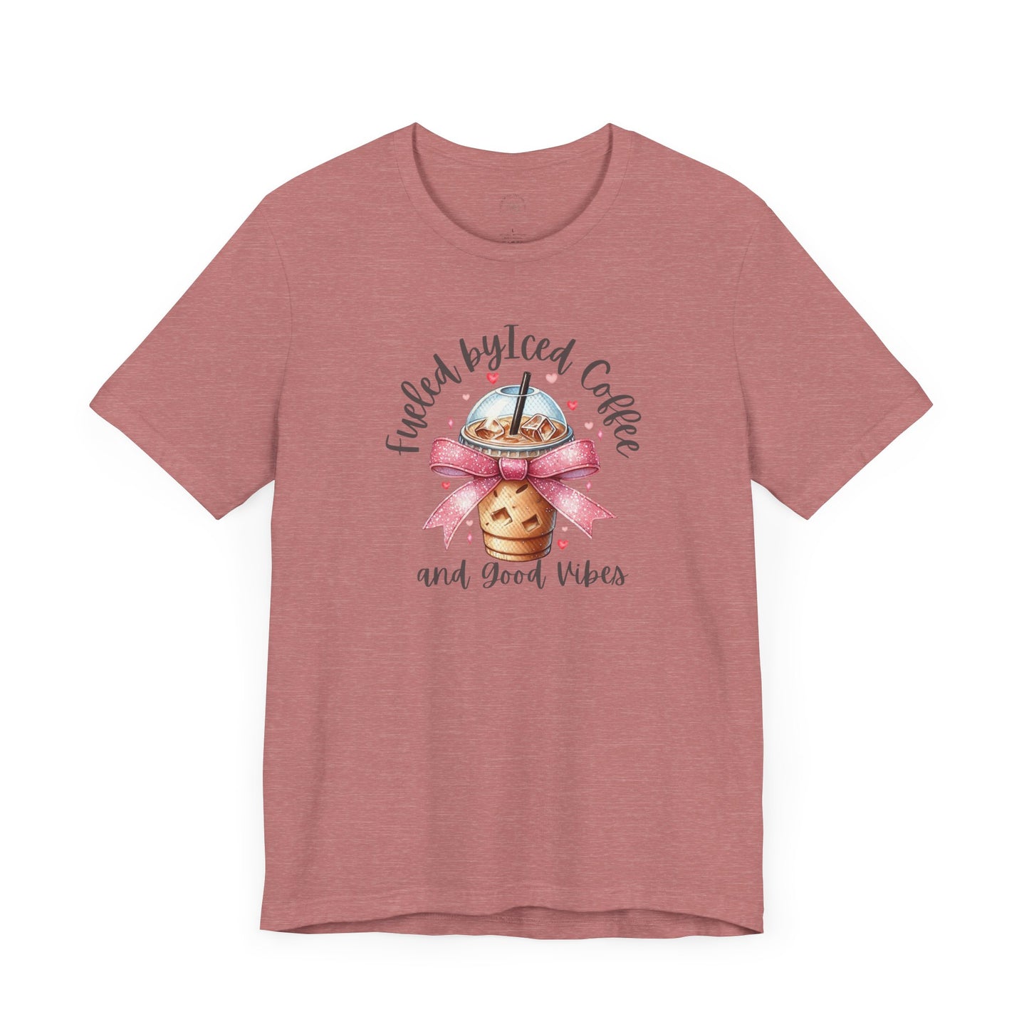 Iced Coffee Unisex Tee - Funny Coffee Lover Shirt, Gift for Baristas, Perfect for Cafes, Summer Outfit, Great for Birthdays
