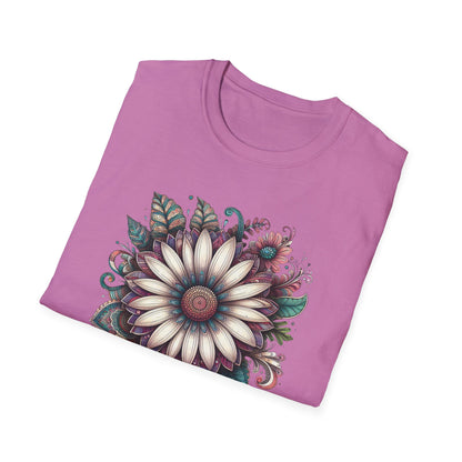 Floral Design Unisex T-Shirt | Boho Chic Tee, Everyday Casual Wear, Gift for Her, Nature Lover's Apparel, Summer Style