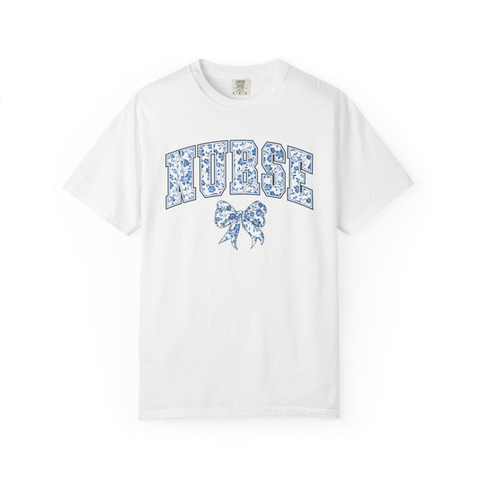 Nurse Chinoiserie Coquette T-Shirt, Top Tee, Medical Fashion Top, RN Shirt, Unisex Healthcare Apparel