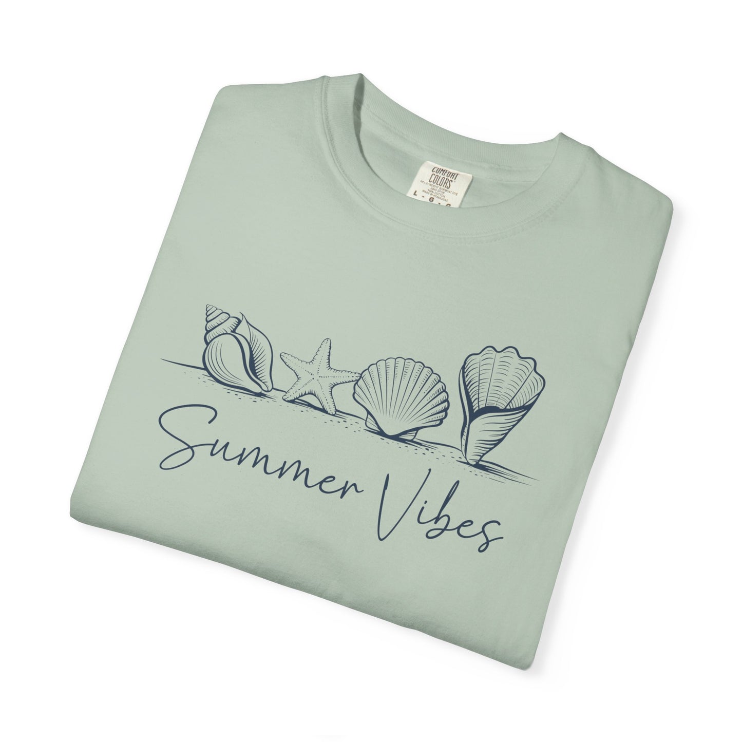 Seashells Summer Vibes T-shirt, Beach Theme Tee, Ocean Lover Gift, Unisex Graphic Shirt, Coastal Apparel