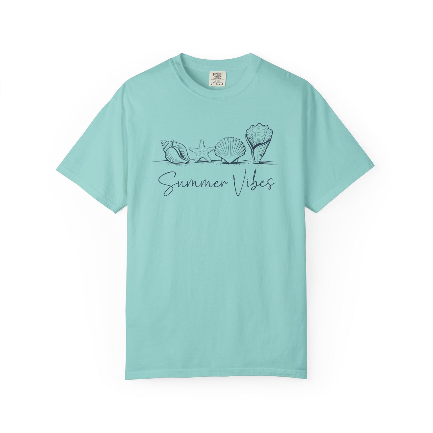 Seashells Summer Vibes T-shirt, Beach Theme Tee, Ocean Lover Gift, Unisex Graphic Shirt, Coastal Apparel
