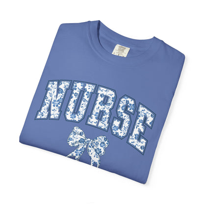 Nurse Chinoiserie Coquette T-Shirt, Top Tee, Medical Fashion Top, RN Shirt, Unisex Healthcare Apparel