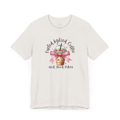 Iced Coffee Unisex Tee - Funny Coffee Lover Shirt, Gift for Baristas, Perfect for Cafes, Summer Outfit, Great for Birthdays