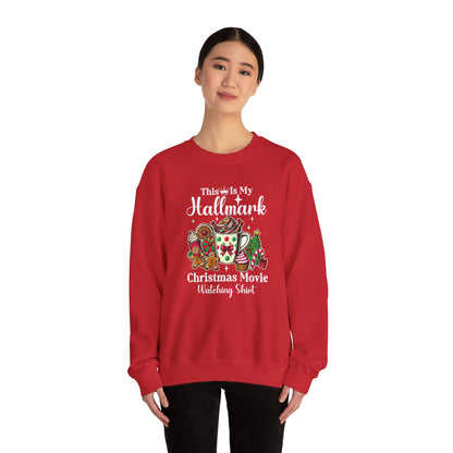 This Is My Hallmark Christmas Movie Watching Shirt Sweatshirt | Holiday Hot Cocoa Gingerbread