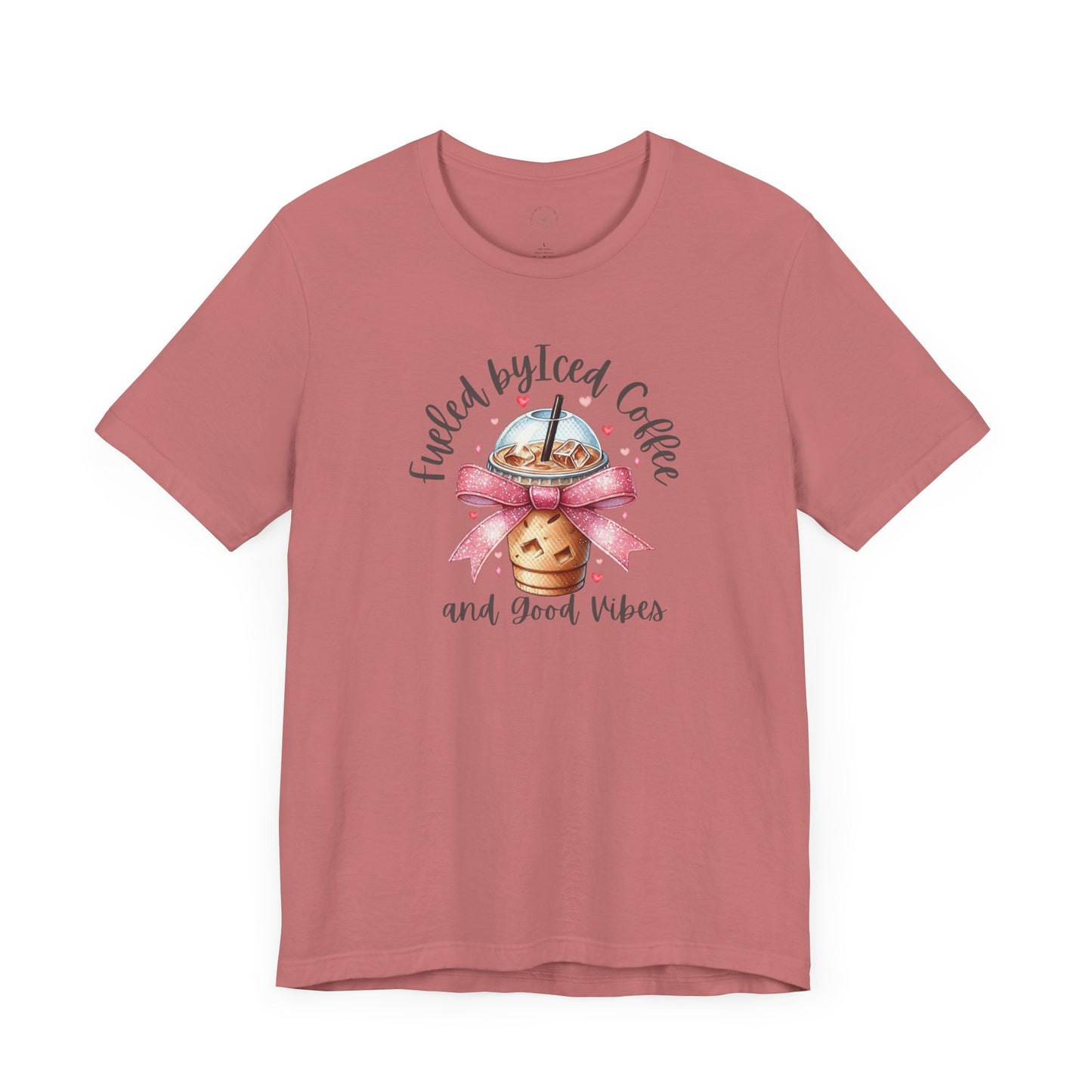 Iced Coffee Unisex Tee - Funny Coffee Lover Shirt, Gift for Baristas, Perfect for Cafes, Summer Outfit, Great for Birthdays