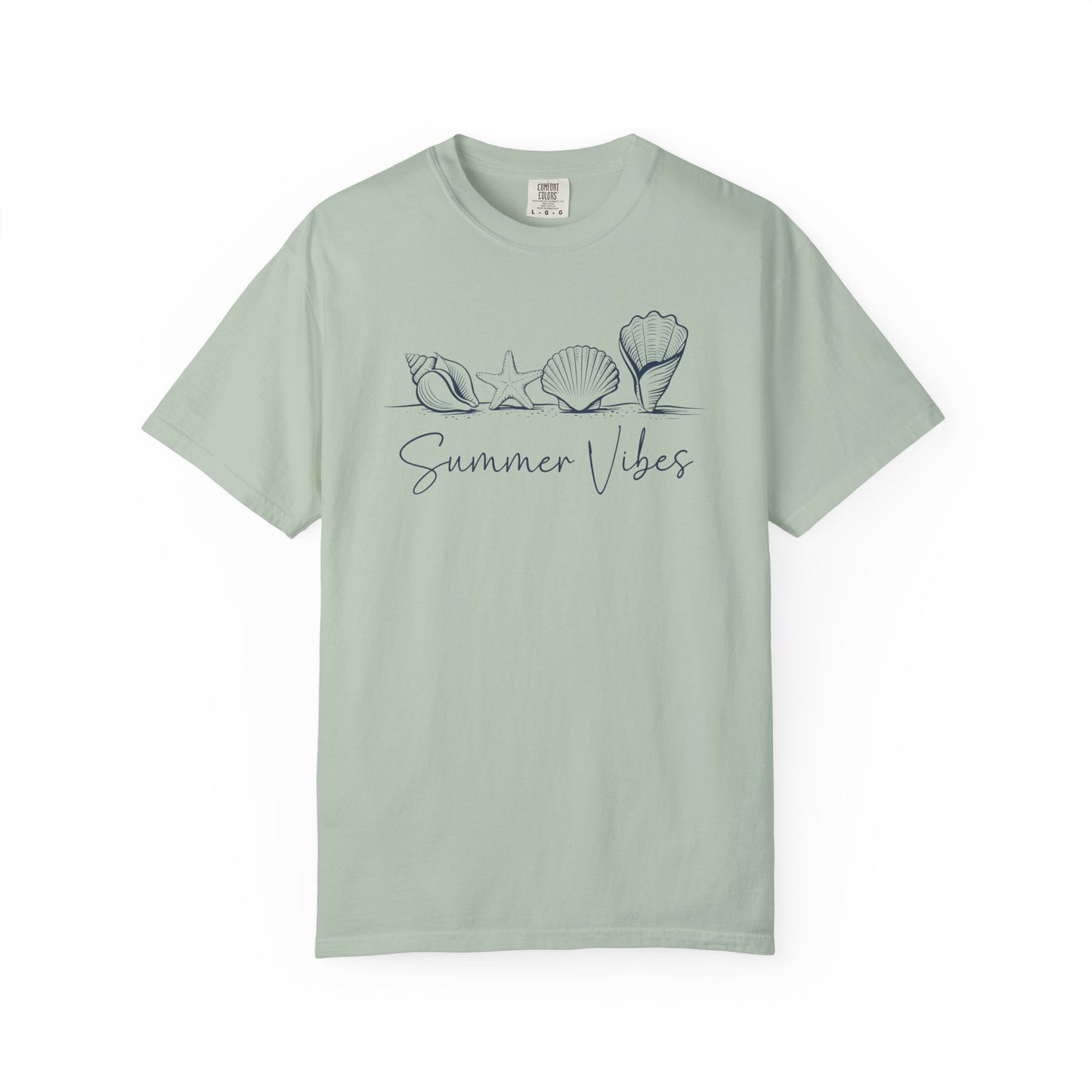 Seashells Summer Vibes T-shirt, Beach Theme Tee, Ocean Lover Gift, Unisex Graphic Shirt, Coastal Apparel