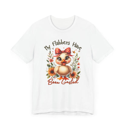 Funny Chicken Graphic Tee - My Flabbers Have Been Gasted, Cute Gift for Friends, Animal Lover Shirt, Quirky Humor T-Shirt, Poultry, Unisex
