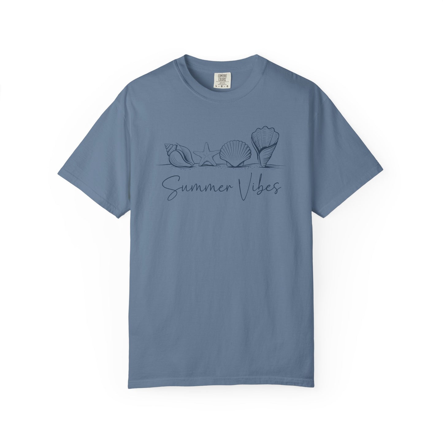 Seashells Summer Vibes T-shirt, Beach Theme Tee, Ocean Lover Gift, Unisex Graphic Shirt, Coastal Apparel