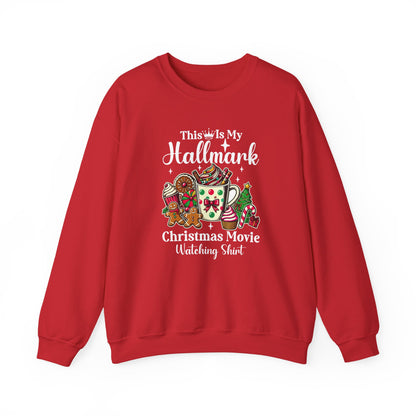 This Is My Hallmark Christmas Movie Watching Shirt Sweatshirt | Holiday Hot Cocoa Gingerbread