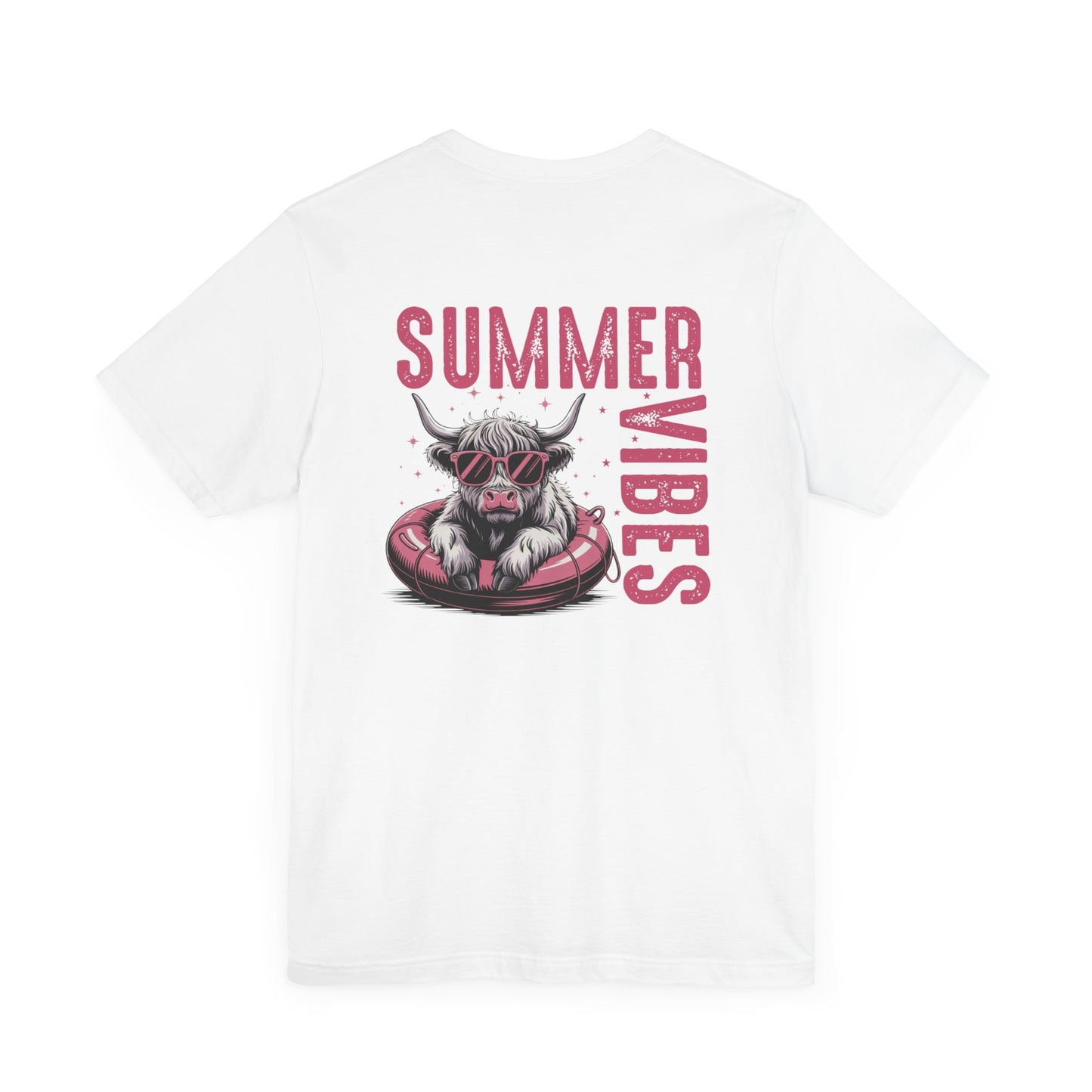 Summer Vibes Bull Tee, Unisex Graphic T-Shirt, Casual Summer Wear, Beach Day Outfit, Fun Gift for Friends