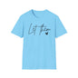 Let Them Minimalist Cursive T-Shirt  Handwritten Script Motivational Tee  Empowering Quote Graphic Shirt  Unisex Soft Aesthetic Top