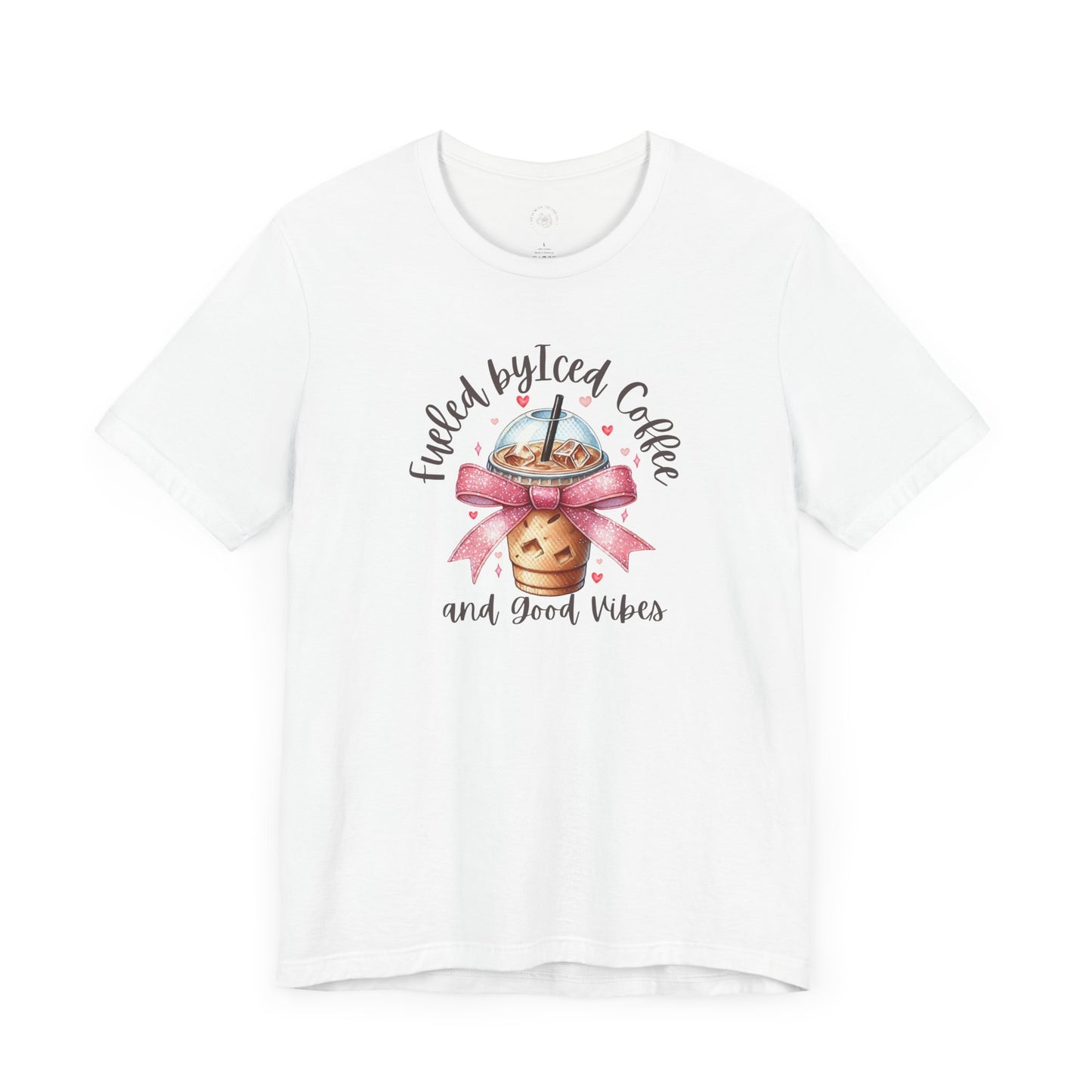 Iced Coffee Unisex Tee - Funny Coffee Lover Shirt, Gift for Baristas, Perfect for Cafes, Summer Outfit, Great for Birthdays
