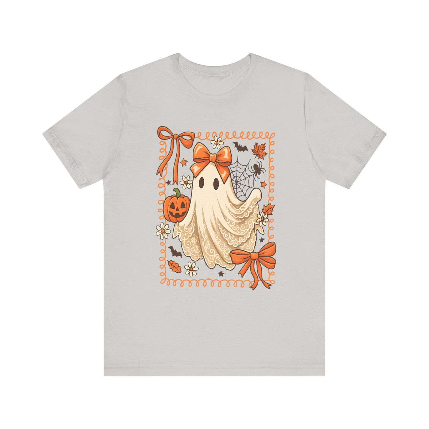 Cute Whimsical Ghost T-Shirt  Kawaii Pastel Ghost Graphic Tee for Women, Spooky Cute Shirt, Ghost Lover Gift, Everyday Aesthetic Top