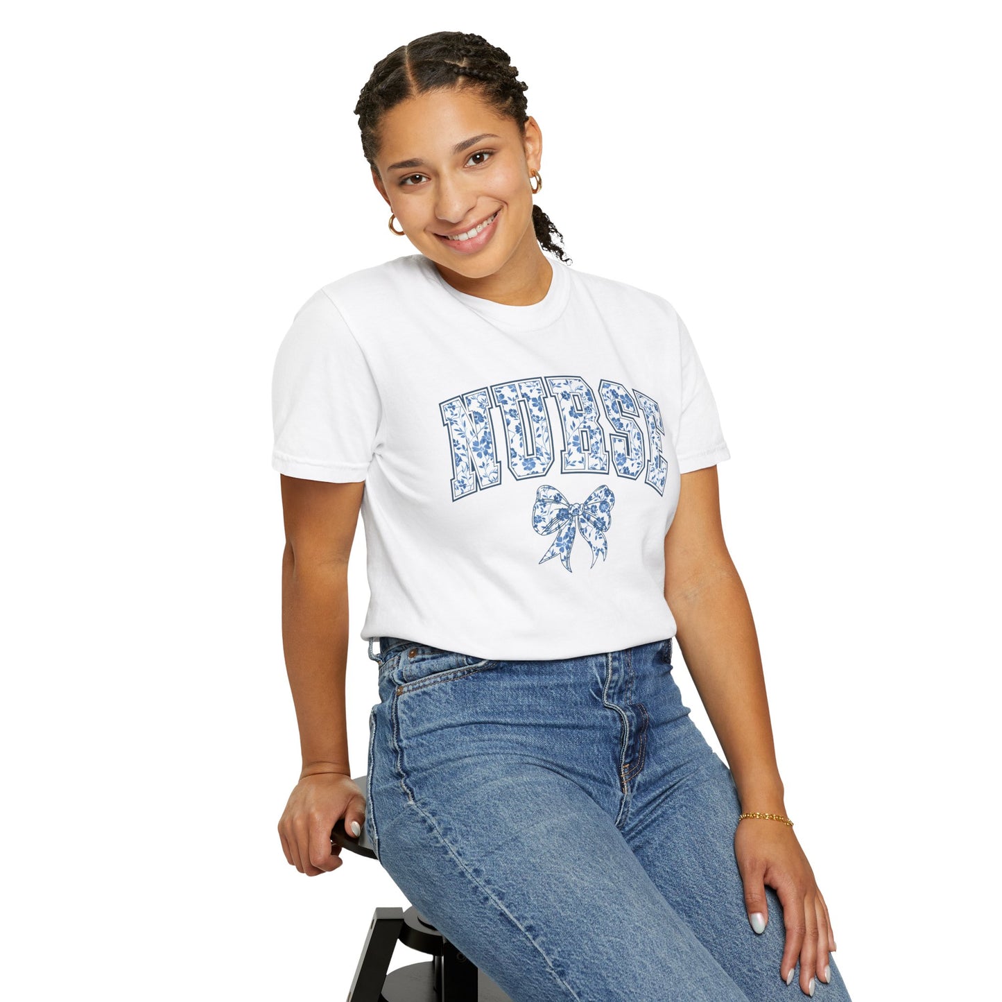 Nurse Chinoiserie Coquette T-Shirt, Top Tee, Medical Fashion Top, RN Shirt, Unisex Healthcare Apparel