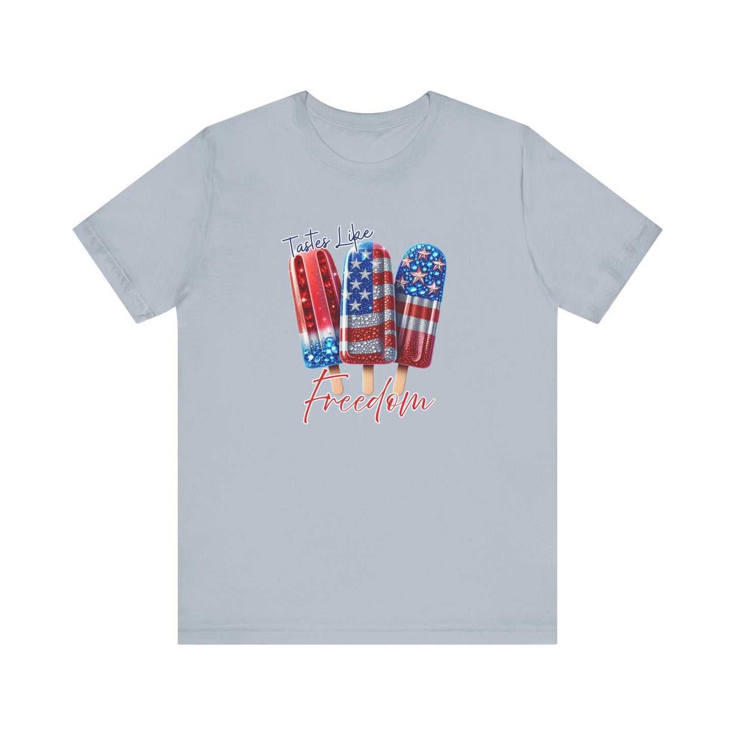 Patriotic Ice Cream Tee - 'Tastes Like Freedom' Unisex Jersey Short Sleeve T-Shirt, July 4th, Summer Vibes, Casual Wear, Gift Ideas