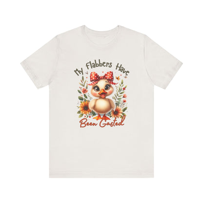 Funny Chicken Graphic Tee - My Flabbers Have Been Gasted, Cute Gift for Friends, Animal Lover Shirt, Quirky Humor T-Shirt, Poultry, Unisex