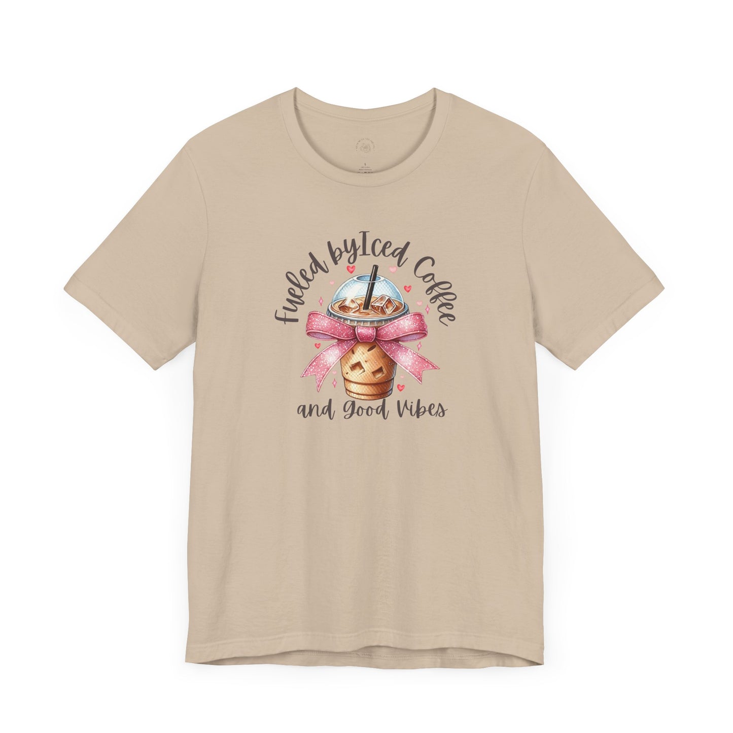 Iced Coffee Unisex Tee - Funny Coffee Lover Shirt, Gift for Baristas, Perfect for Cafes, Summer Outfit, Great for Birthdays