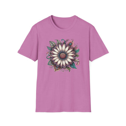 Floral Design Unisex T-Shirt | Boho Chic Tee, Everyday Casual Wear, Gift for Her, Nature Lover's Apparel, Summer Style